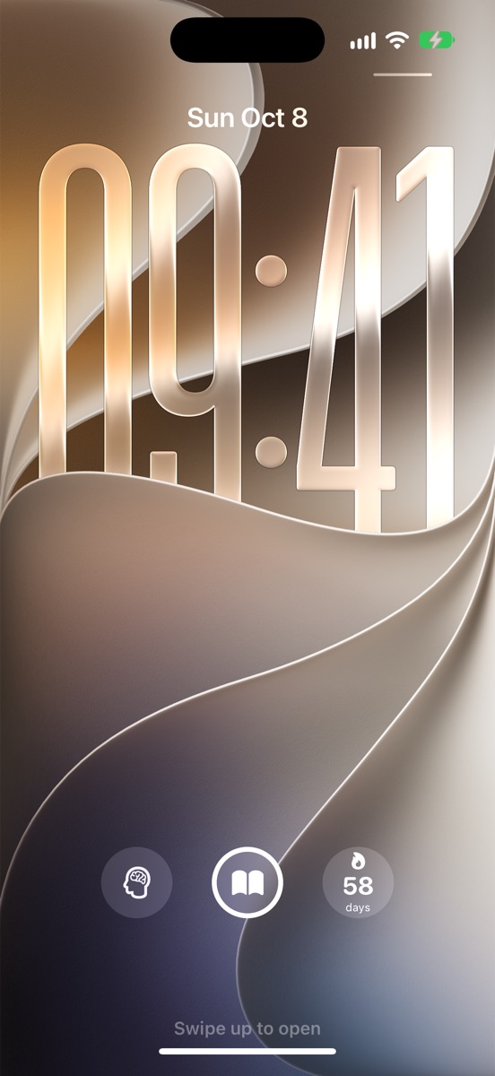 Habitate widgets on the iPhone Lock Screen